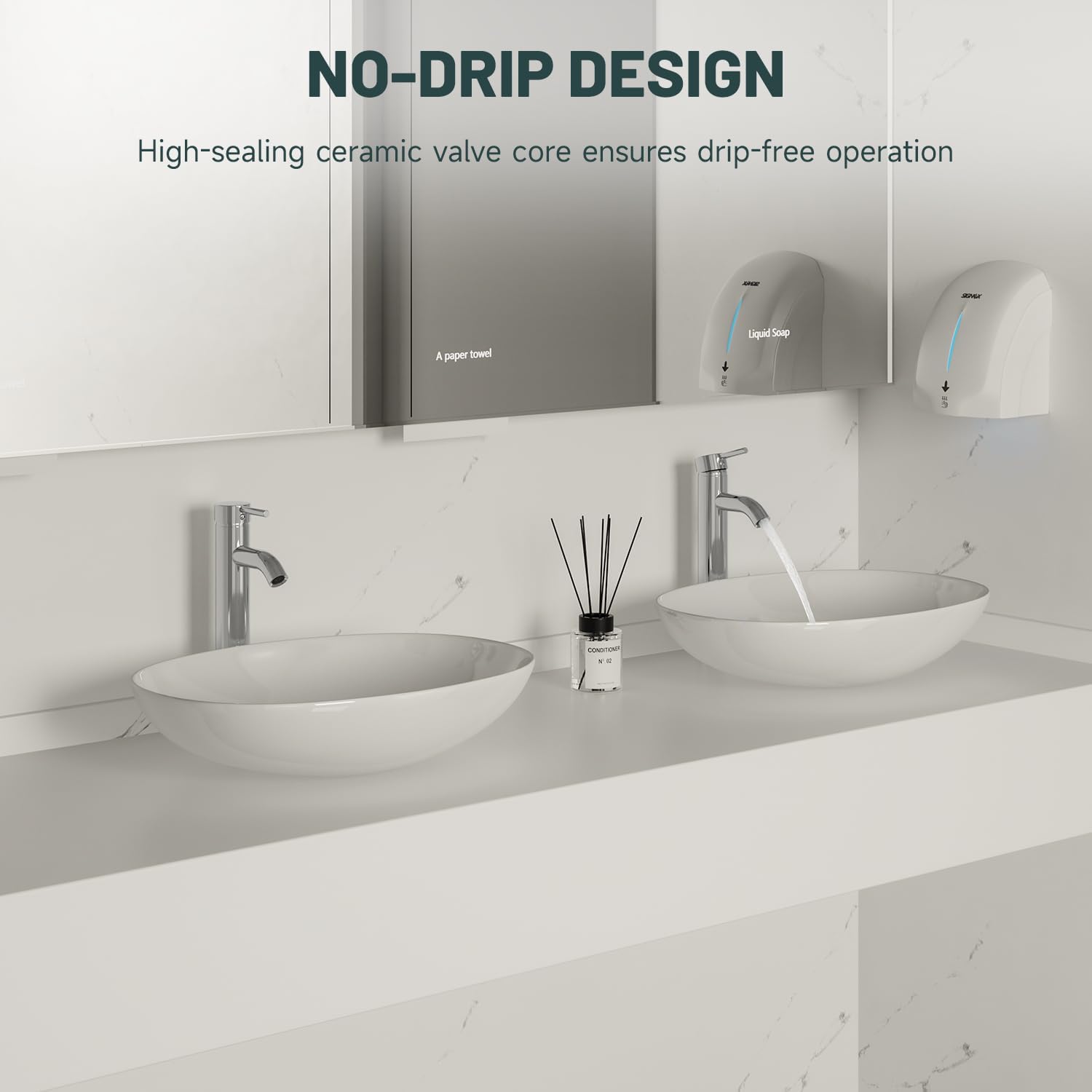 Chrome Bathroom Faucet, Greenspring Vessel Sink Faucet One Hole Single Handle Sink Faucets Modern Commercial Lavatory Vanity Bowl Faucets with Supply Line, Brass, Tall Body