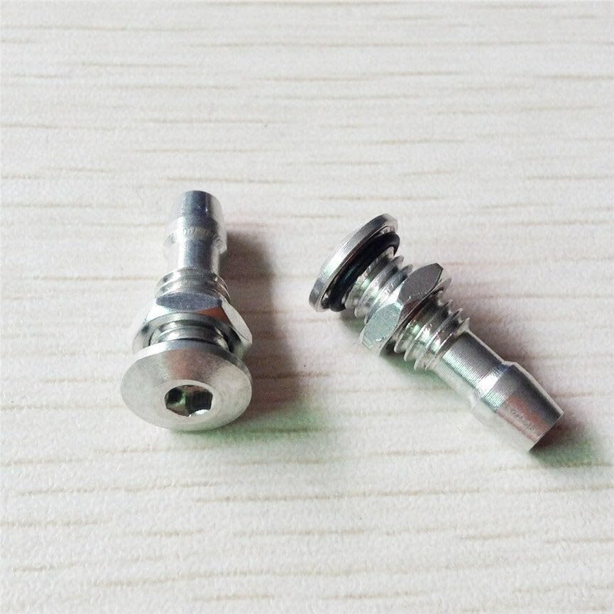 RC Boat Water Cooling Outlet Nozzle, Aluminum Alloy Motor Fitting for Electric & Methanol Ships, M6 M8 Threaded Joint Connector 20mm 25mm, 2 Pack(M6 Thread)