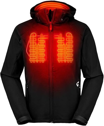 Gerbing Chaqueta térmica Torrid 2.0 Softshell para hombre, ropa térmica con batería de 7 V para deportes de invierno, campamento, caza