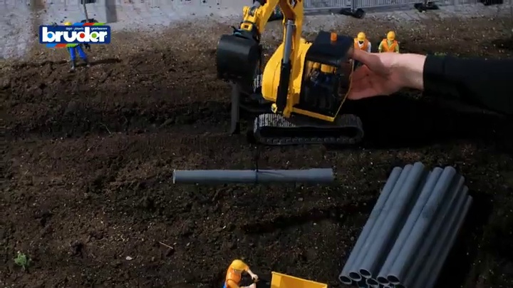 Amazon.com: Bruder CAT Mini Excavator Construction Digger Toy with