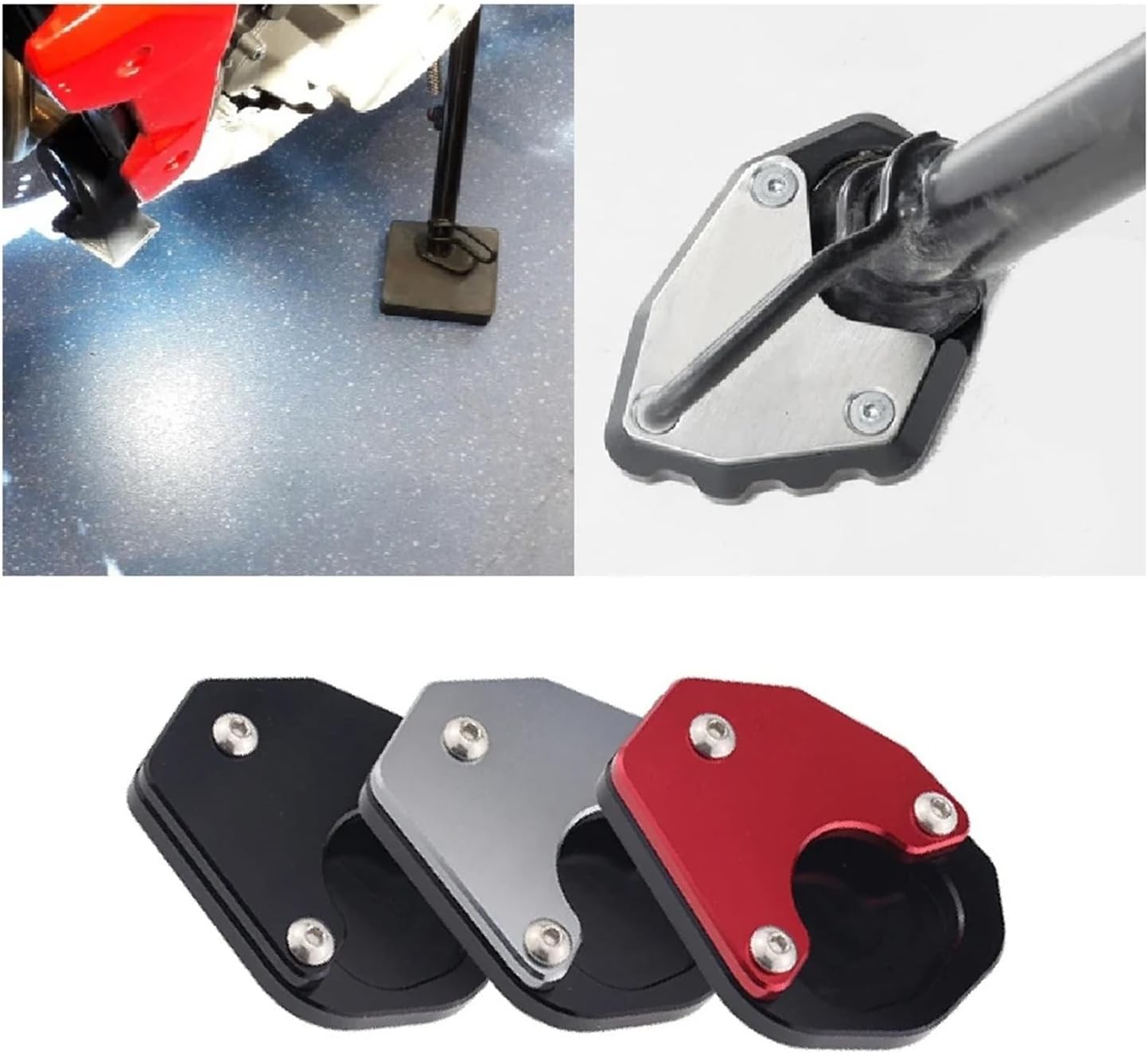 Motorcycle Kickstand Enlarge Plate For Tr&iumph Trident660 ABS 2021 2022 2023 2024 2025 Motorcycle Side Stand Extension Pad Support Plate Extender