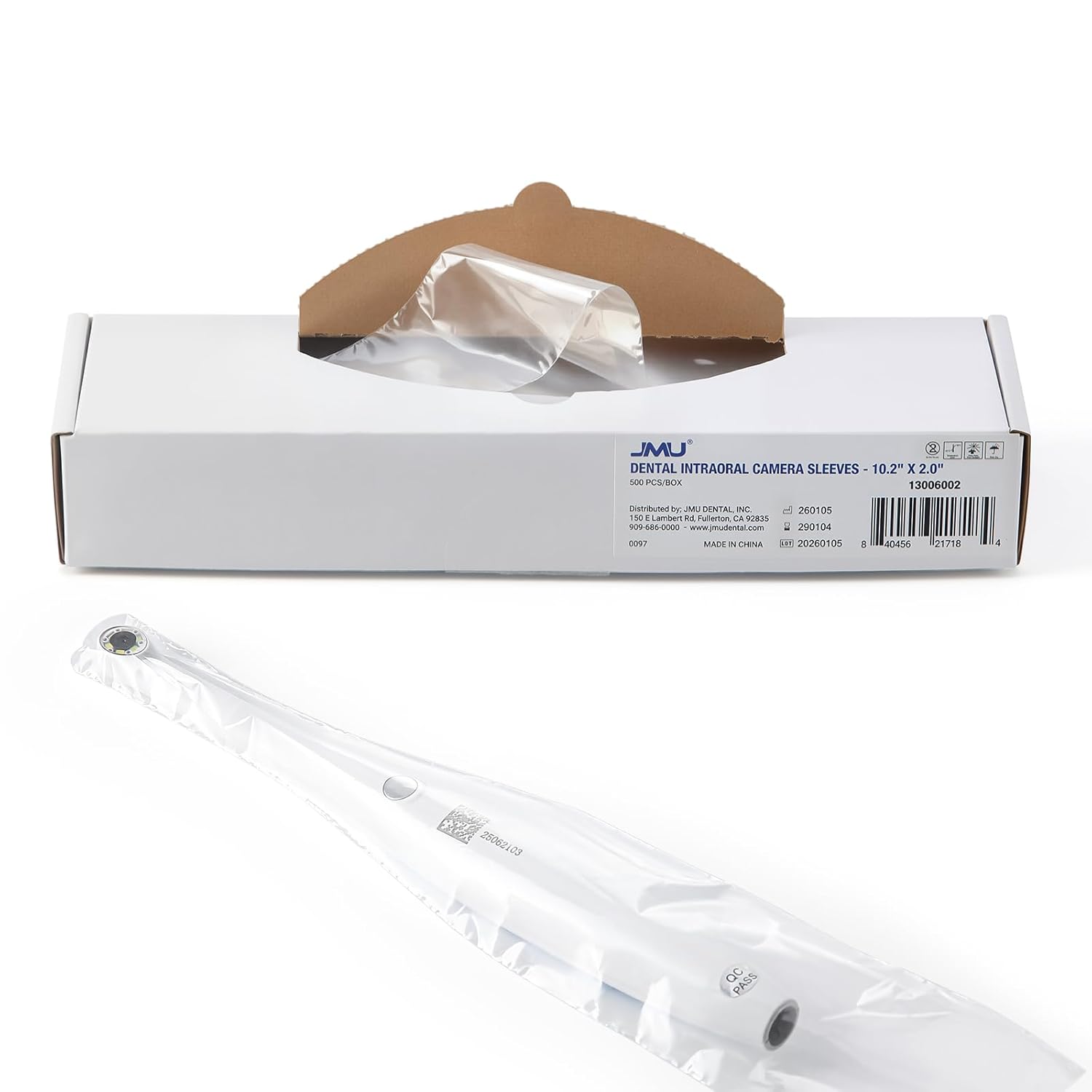 JMU Disposable Dental Intraoral Camera Covers, 36 Boxes, 500pcs/box Dental Endoscope Intraoral Camera Sheaths Sleeves