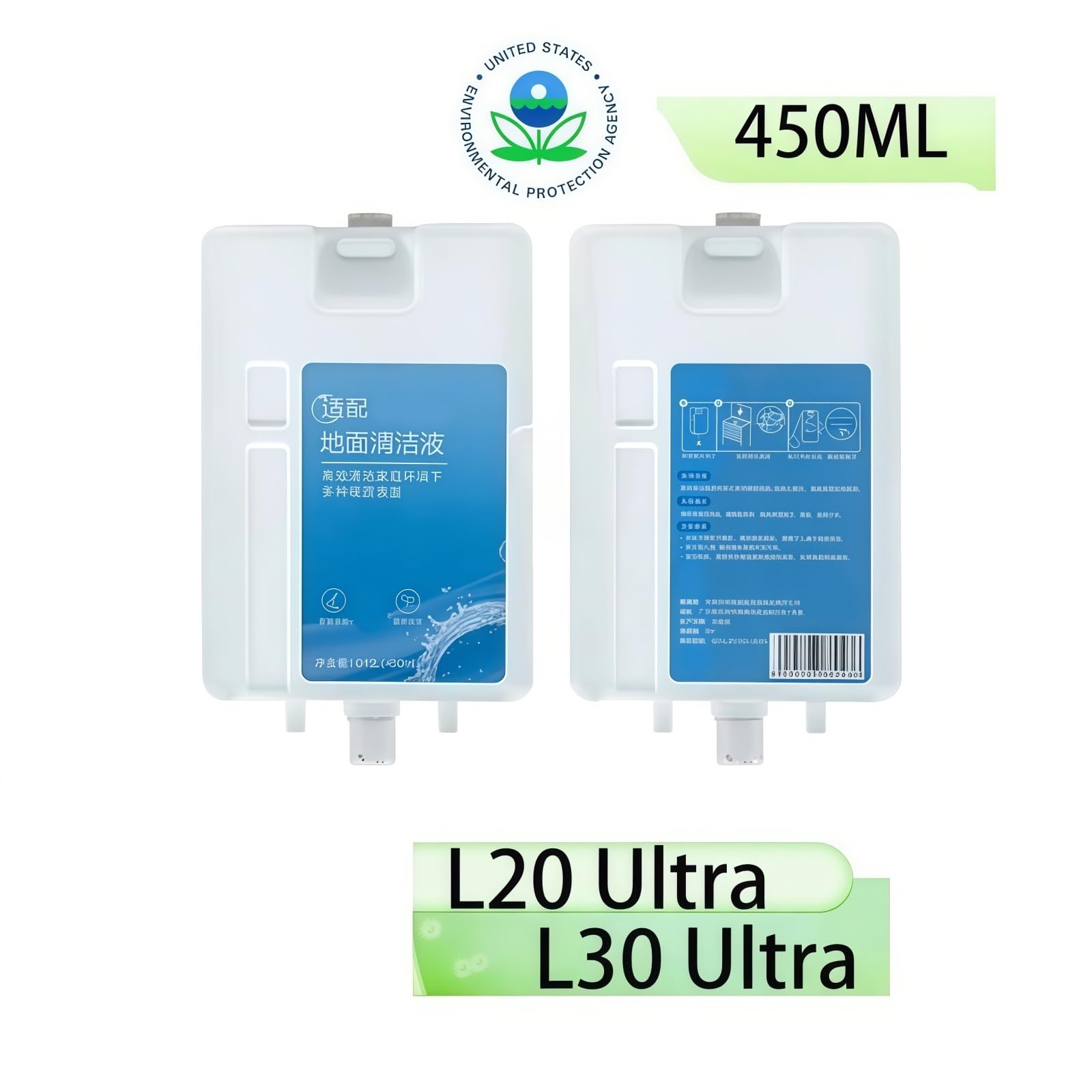 1–4 Flaschen Mit 450 Ml Bodenreinigungslösung. Kompatibel Mit Dreame. L20 Ultra/L30 Ultra – Schnell Wirkende, Spezielle Bodenreinigungslösung(450ml 2PCS)