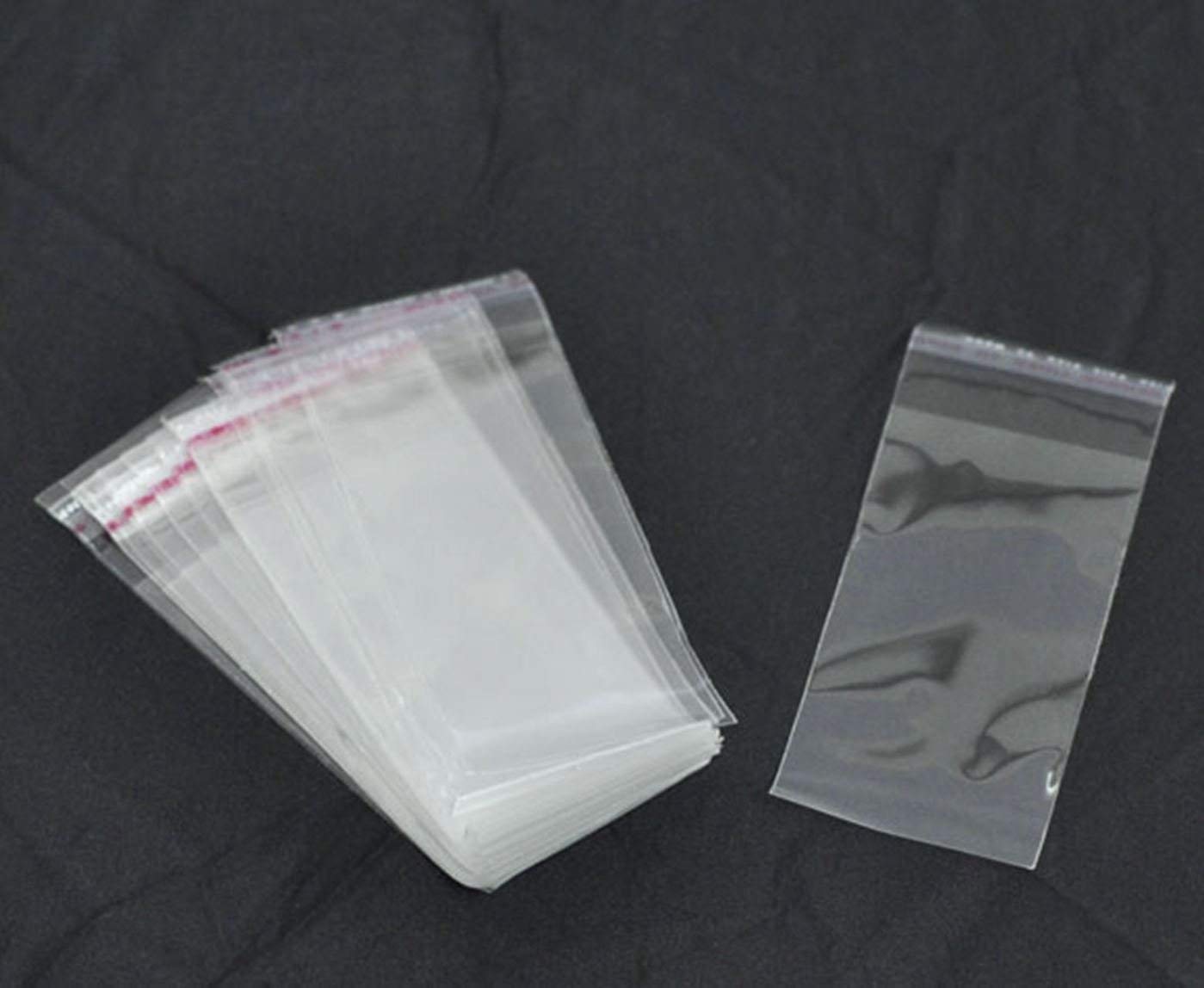 Qpsupplies 1200 X Clear Self Adhesive (8Cm X 4Cm Usable Space) Peel And Seal Plastic Bags For Packaging Jewelry And Other Small Objects