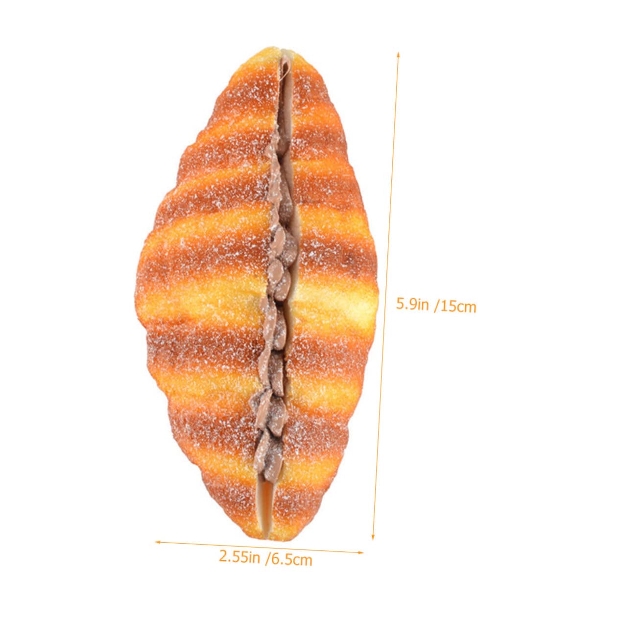 ORFOFE Artificial Croissant Simulation Bread Model Realistic PU Fake Bread Decoration for Home Decor Photography Props and Kitchen Display for Store Models and Event