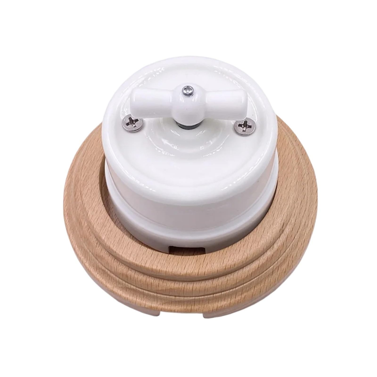 Interruptor giratorio de luz de pared(White Socket)