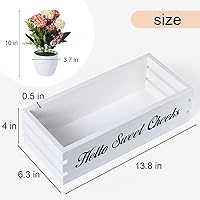 Vista 2 de Hello Sweet Cheeks Caja de decoración de baño, caja de decoración de baño VOOWO Nice Butt, divertido soporte de papel higiénico, caja de papel