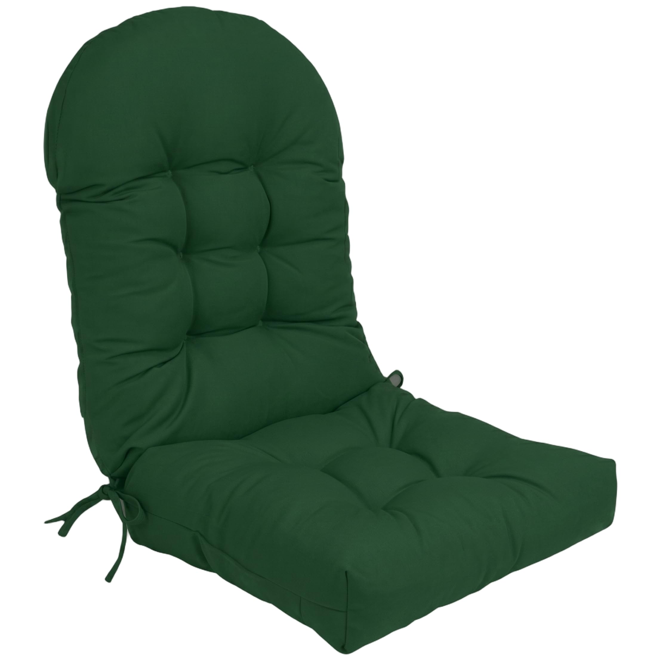 Neptuiby Rocking Chair Cushion, Thickened Adirondack Chair Cushion, High-Resilience Waterproof Pad for Indoor & Outdoor, 43.3x19.7 Inch, Green.