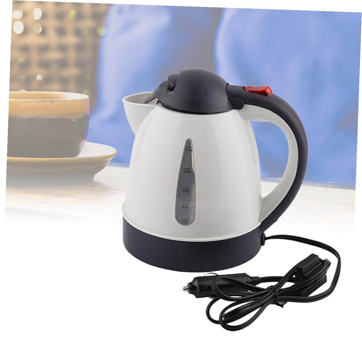 Elektrischer Wasserkocher Aus Edelstahl 150w 12v Auto Teekessel Mit Automatischer Abschaltung Trockengehschutz Und Klappbarem Deckel Für Sicheres Reisen