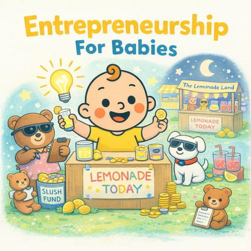 Entrepreneurship For Babies: A Rhyming Picture Book About Lemonade Stands, Big Ideas, and Tiny CEOs (Grown-Up Lessons for Little Minds)