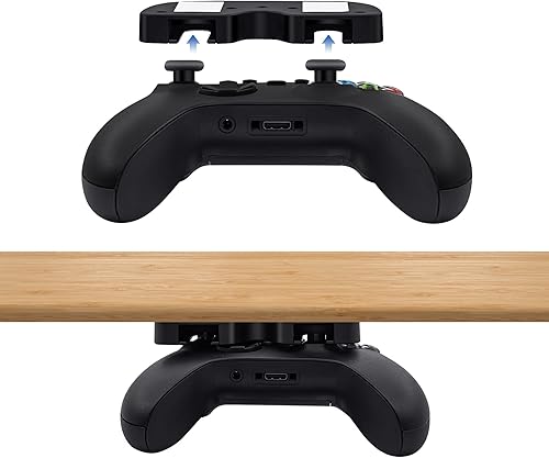 Mcbazel Under Desk Mount for Xbox Series XS, Xbox One XS, Xbox One, Xbox 360, Switch Pro Controller, Table Stand Holder Compatible with Xbox and