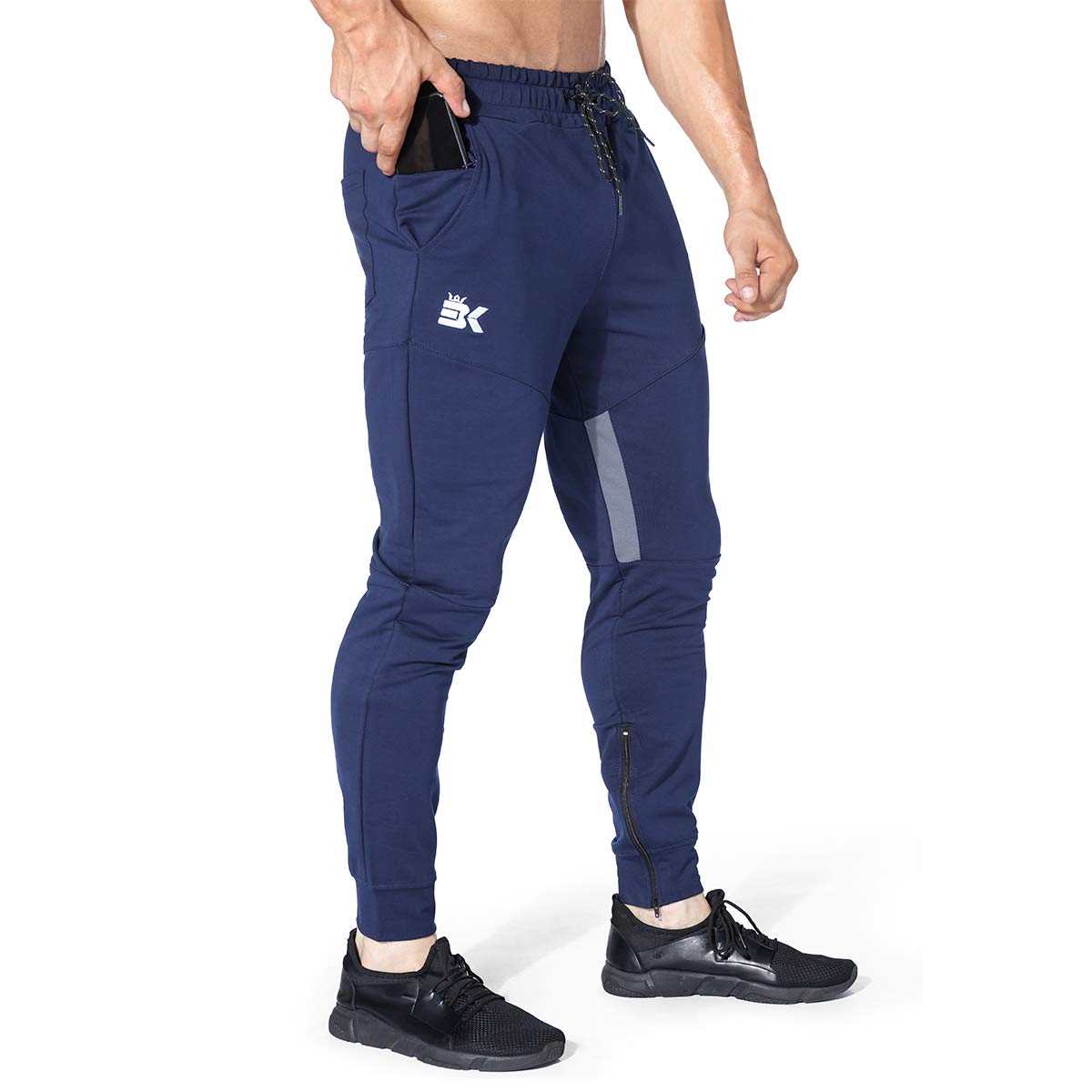 BROKIG Jogginghose Herren Baumwolle Sporthose Joggers Trainingshose Fitness Slim Fit Hose