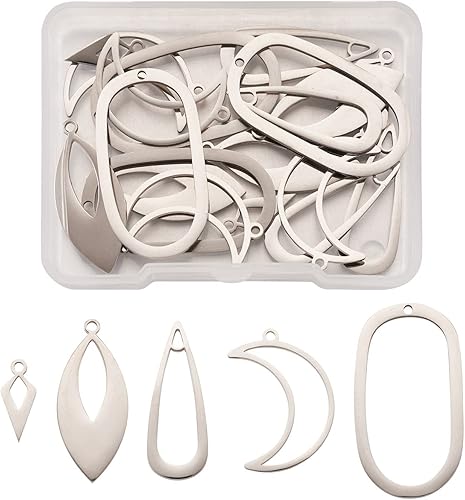 Miniatura 1 de FASHEWELRY Colgantes de bisel de espalda abierta con corazón de aleación