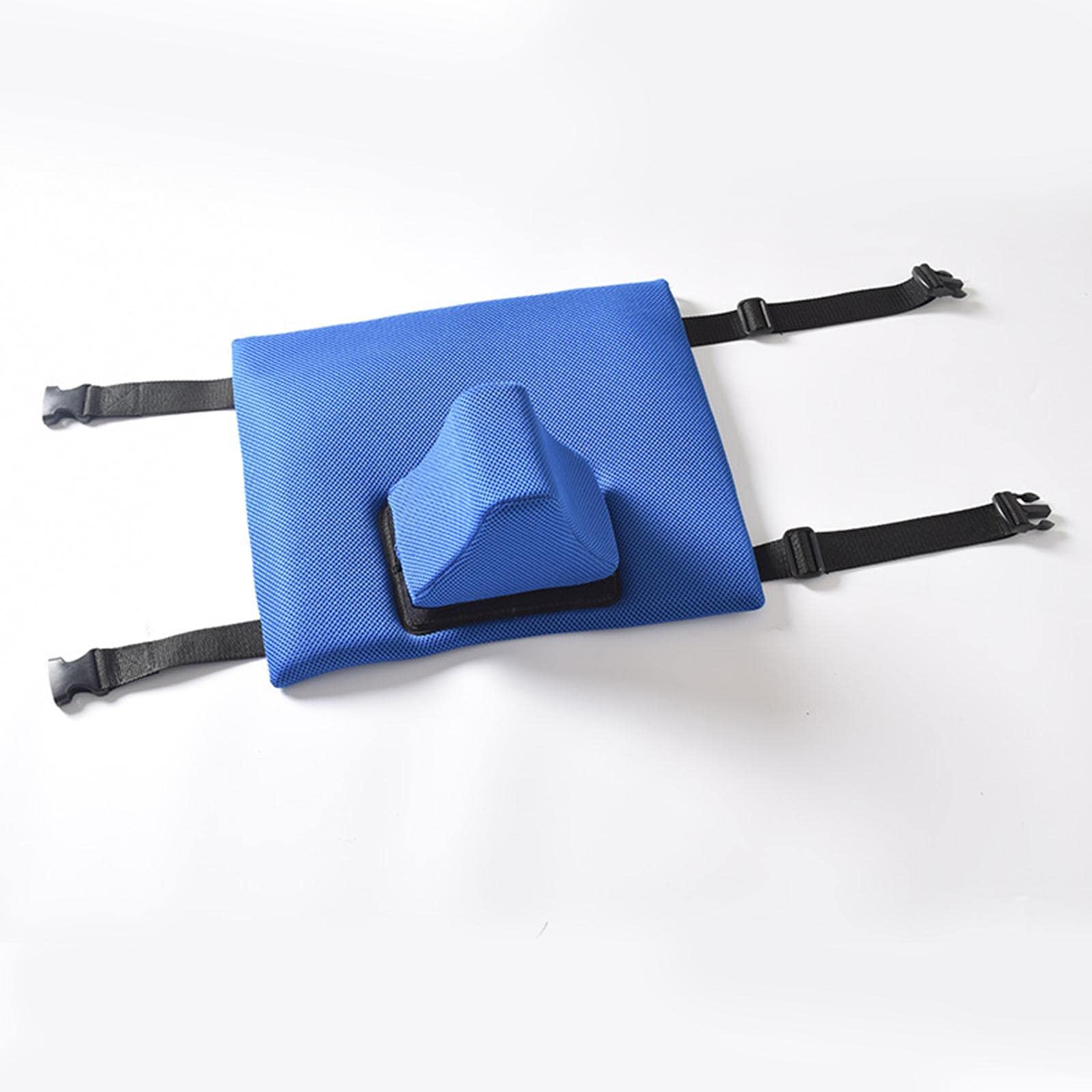 Juego de 2 cojines para silla de ruedas para pacientes, herramienta de posicionamiento, color azul