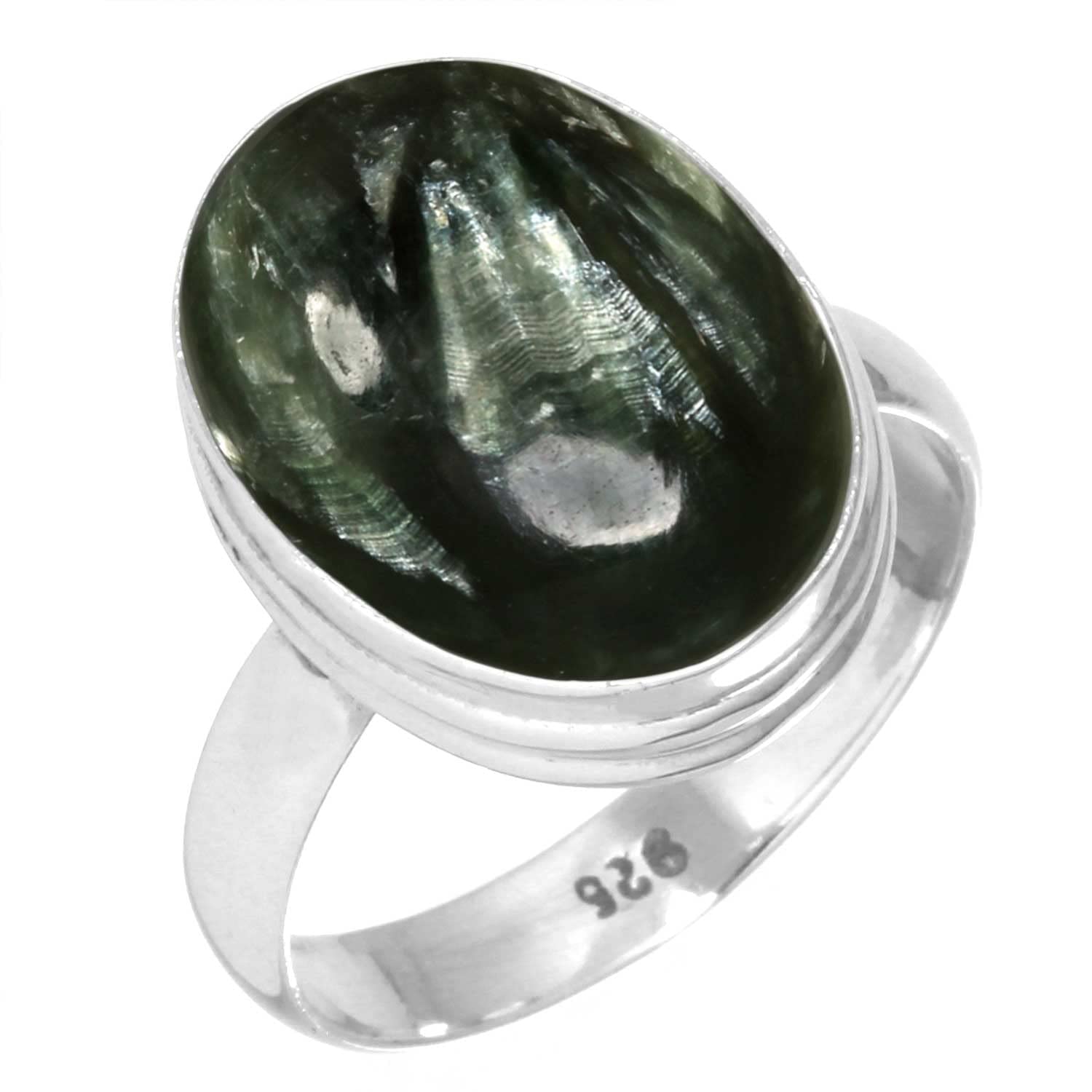 Bague turquoise en argent 925 véritable style bohème - 7