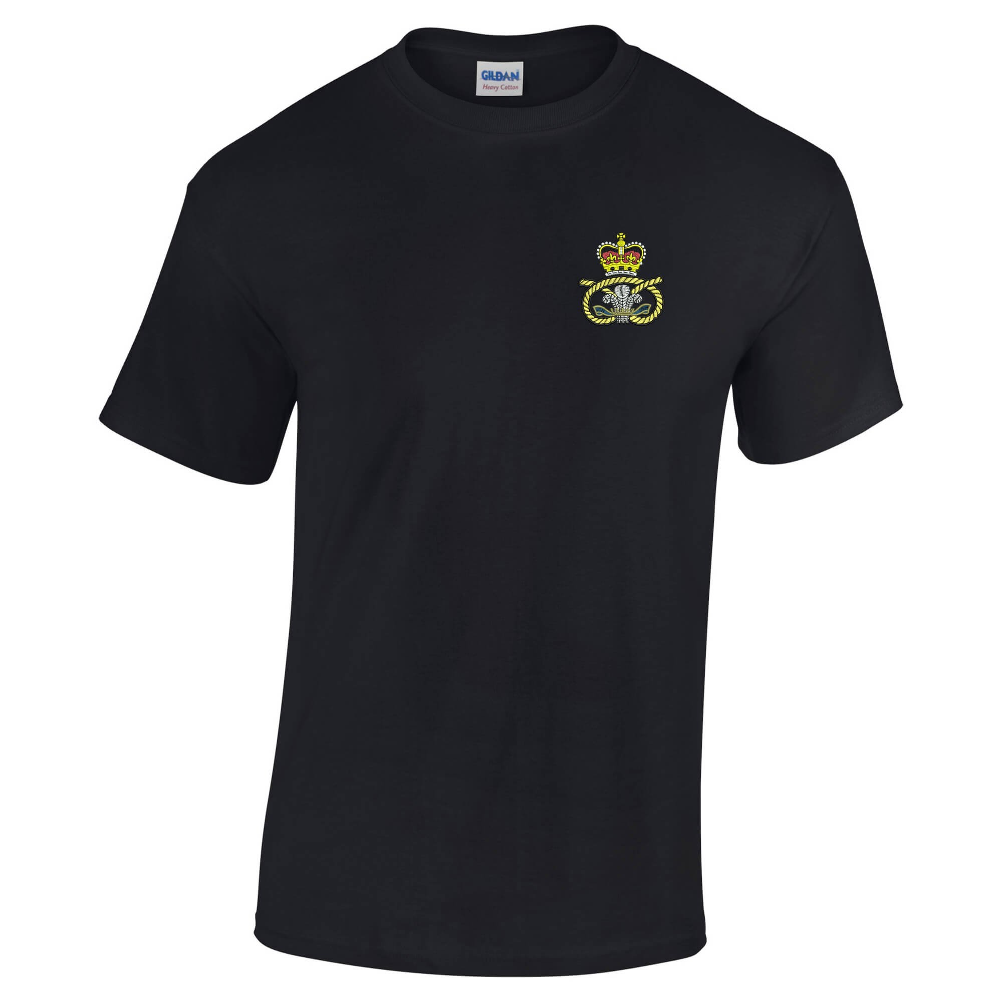 Pineapple Joe's Men's Black Staffordshire Regit Embroidered T-Shirt - Large