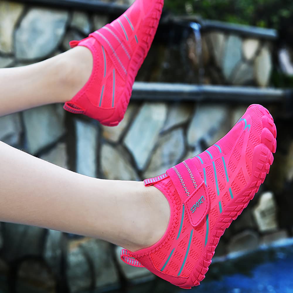 Chaussures d'eau Enfants Garçons Filles Séchage Rapide Antidérapant Pieds Nus Chaussures Plage Piscine Surf Sport Chaussures de Bain Aquatiques
