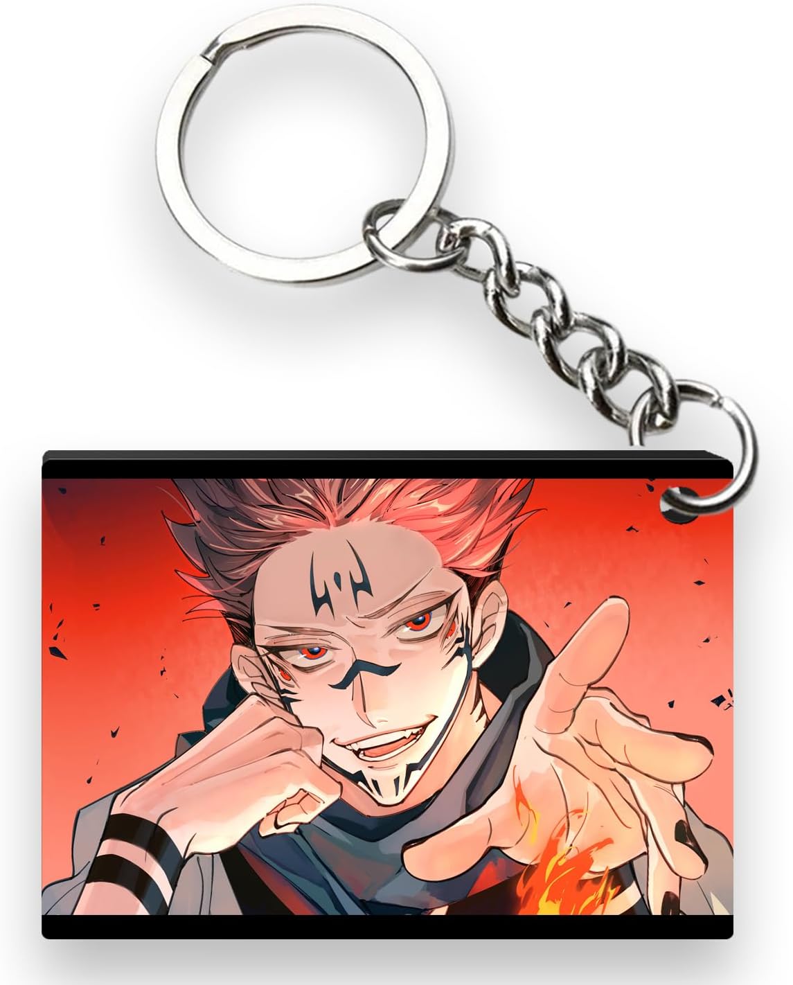 MANGA SHOPSukuna Jujustu Kaisen Anime Keychain For Scooty, Bike, Car Wardrobes | Key Organizer | Heavy Metal Ring