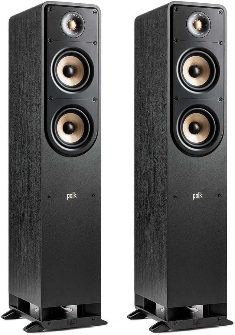 Polk Audio Signature Elite ES50 Hi-Fi Home Theater Floorstanding Speakers - Pair (Black)