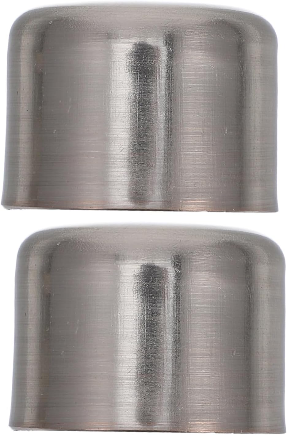 Garneck 2pcs Decorative Curtain Rod End Caps for Drapery Silver Alloy Finials Easy to Install for Home and Office Window Treatments