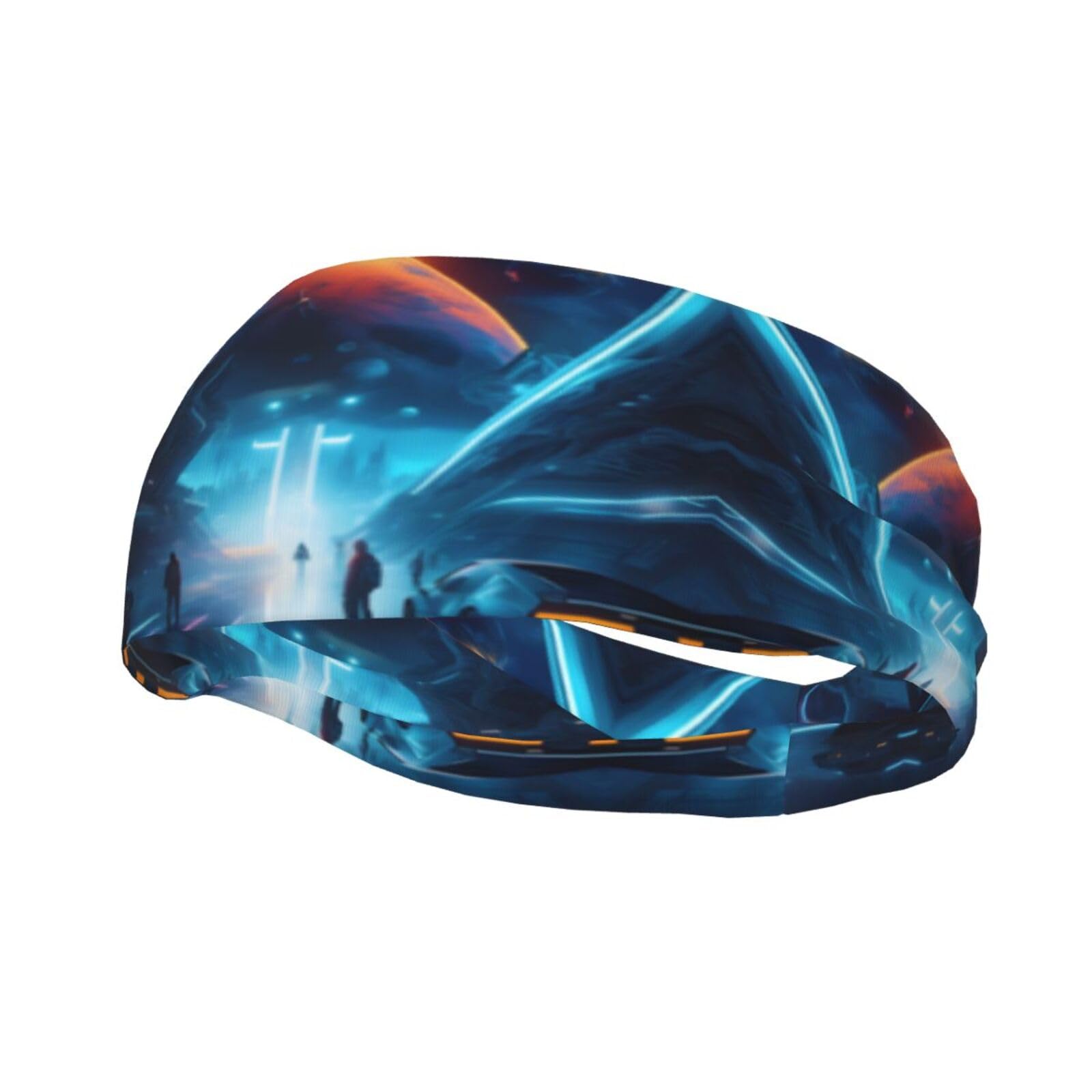 Science Fiction Future Fashionable Sports Decorative Sweatband Soft Comfortable Breathable Sweat-Wicking Good Elasticity Available In All Seasons