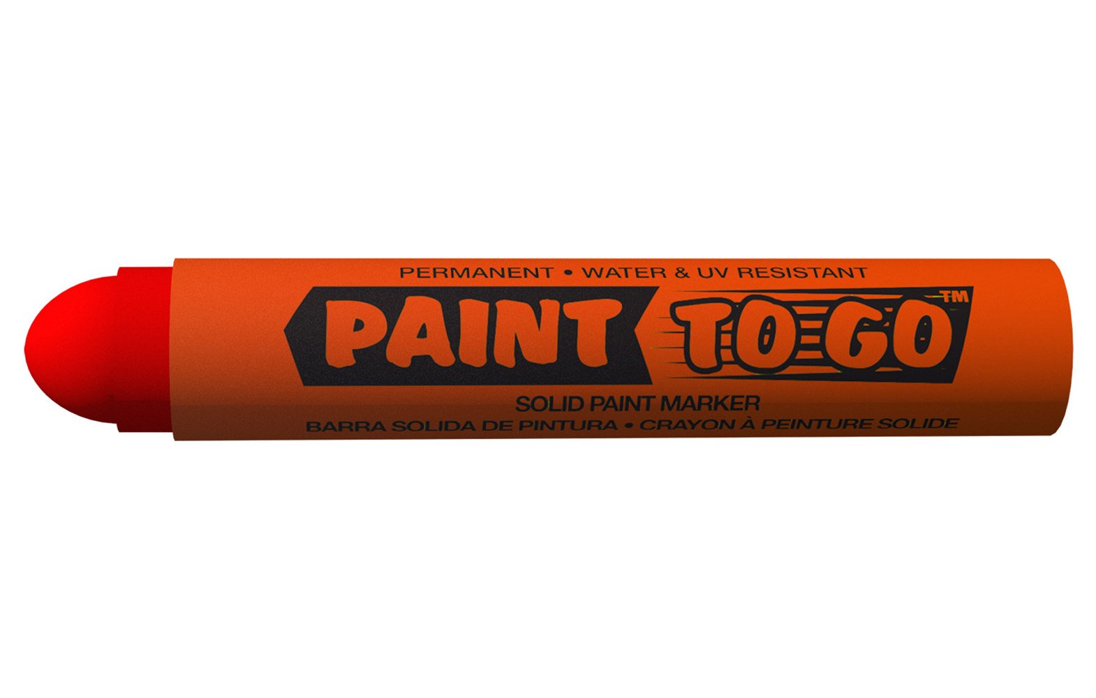 U-Mark10624" Paint To Go Solid Paint Marker - Red (Pack of 12)