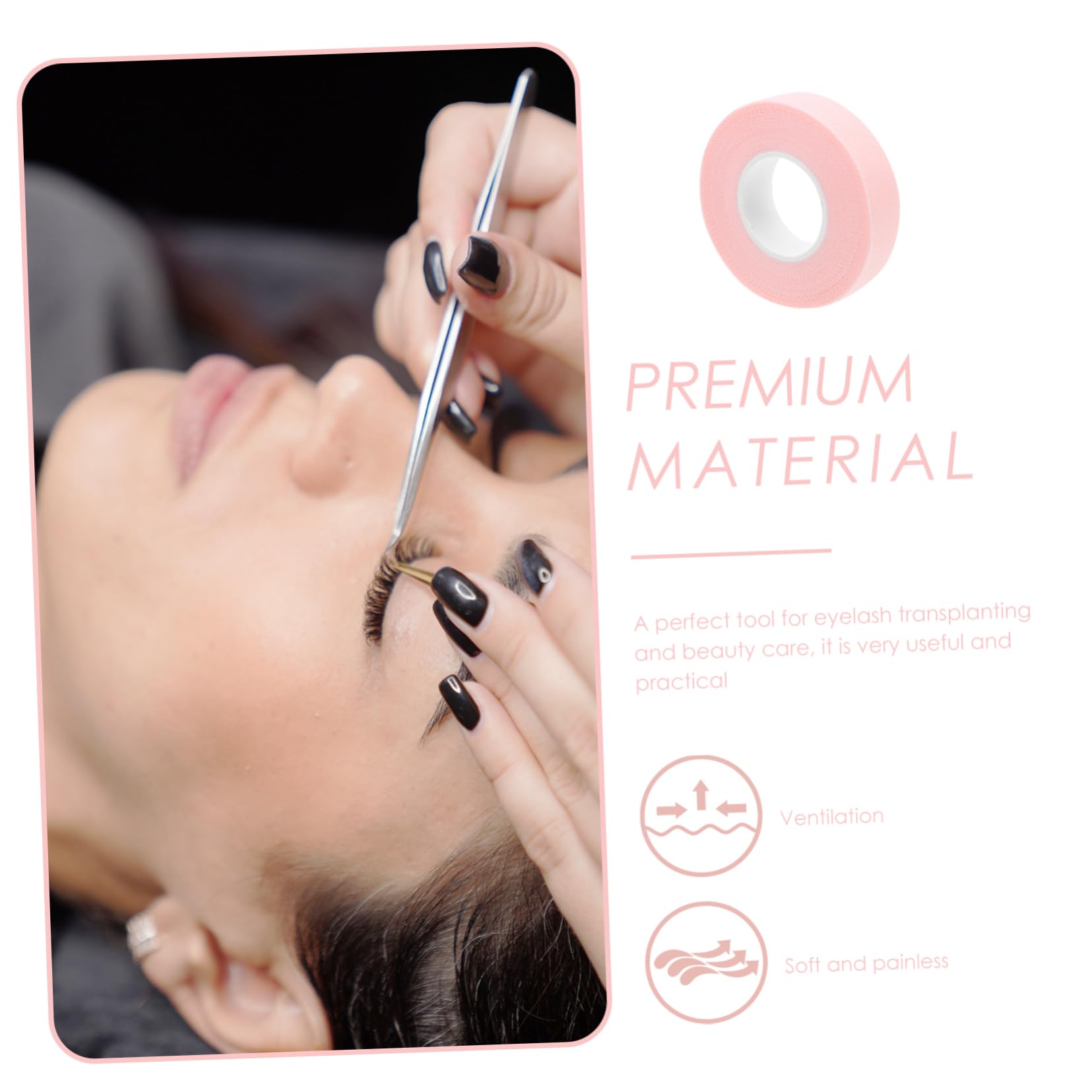 minkissy 24 Nastro Per Estensione Ciglia Con Microfori Di Adesivo Traspirante Per Grafting Ciglia Sicuro e Pratico Per Applicazioni Di Bellezza e Make-up