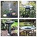 SVWSUN Solar Birdbath Fountain,1.4W Solar Panel Kit Water Pump Solar Powered Floating Fountain Kit Solar Water Fountain for Bird Bath Pond, Pool and Garden Decoration