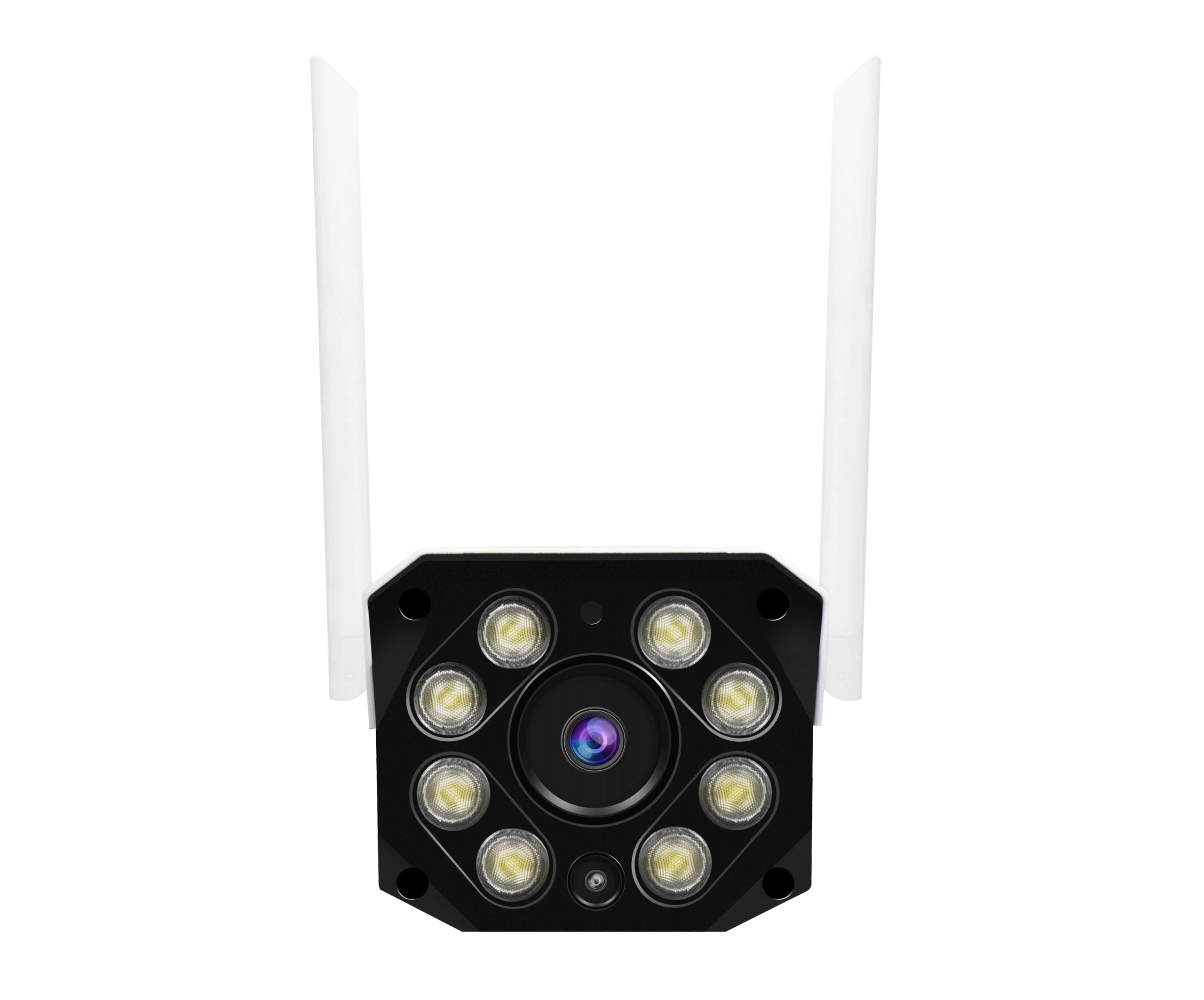 DIYTECH Cámara IP Vigilancia 4G / LAN DIY-G550 2Mpx, Impermeable Exteriores Material ABS, Conexión 4G (Tarjeta SIM no incluida). Alarma luz Bicolor Rojo/Azul, Audio bidireccional
