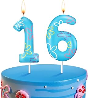 Sponge Birthday Number Candle