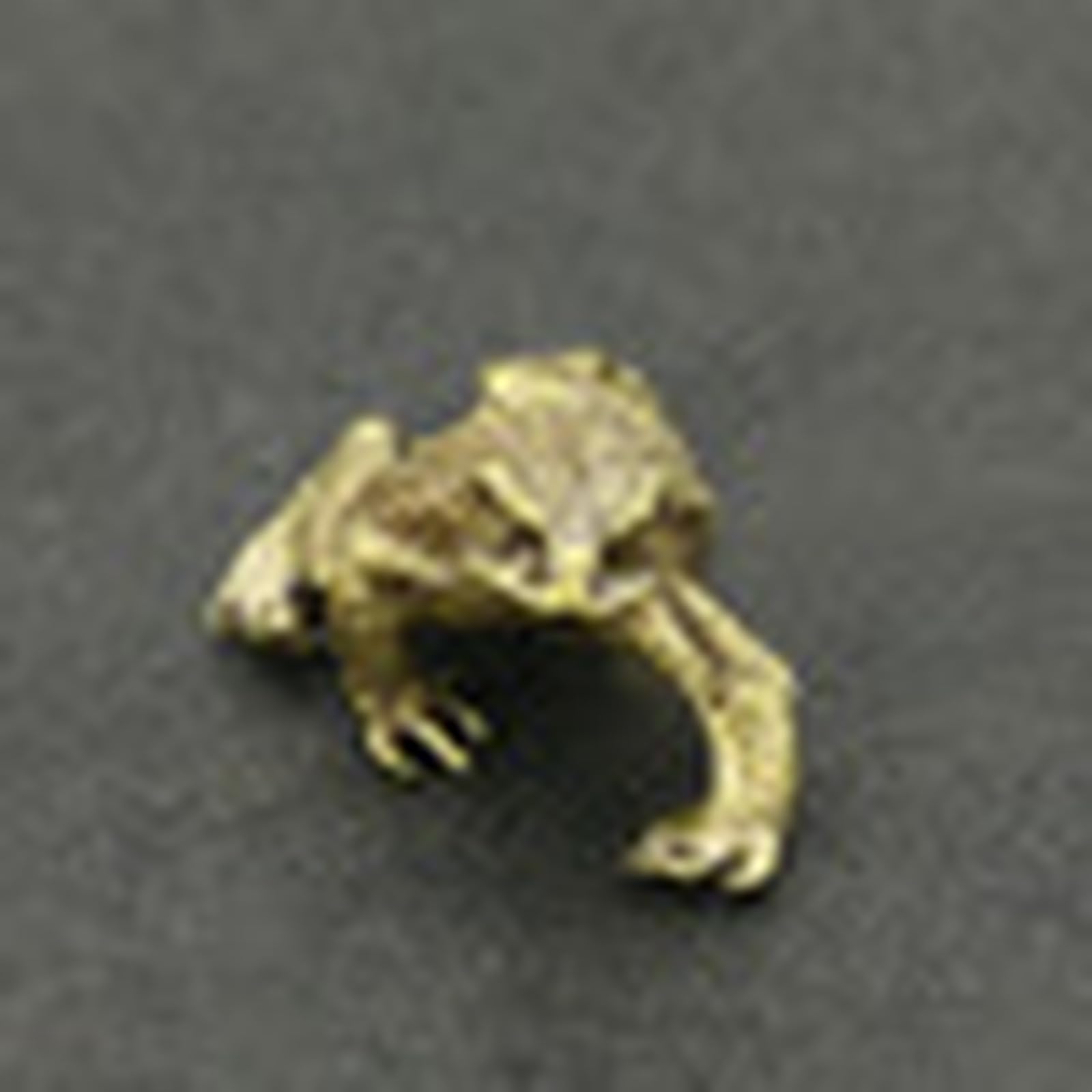 YANGPZFC Small Copper Frog Ornament Brass Statue For Desk Decor, Handcrafted Vintage Sculpture, 1