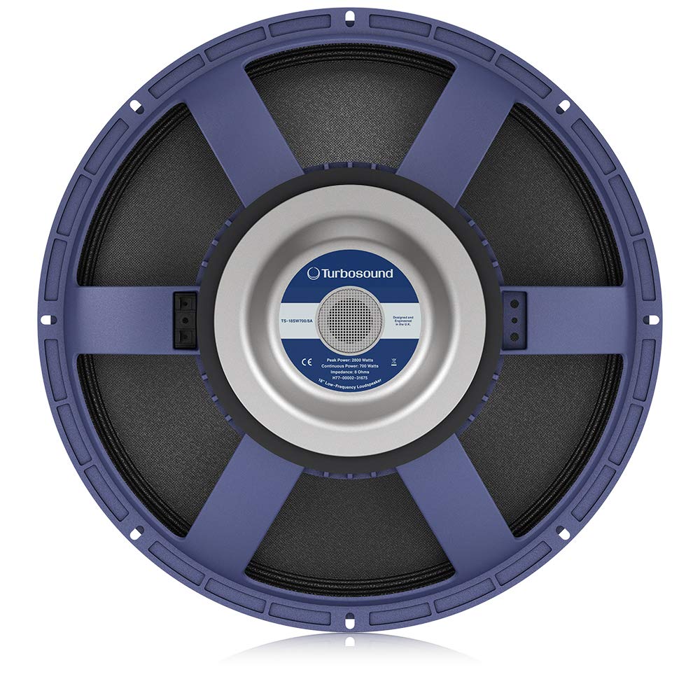 TURBOSOUND TS-18SW700/8A Haut-Parleur Basse fréquence 700 W 45,7 cm pour Applications de sonorisation