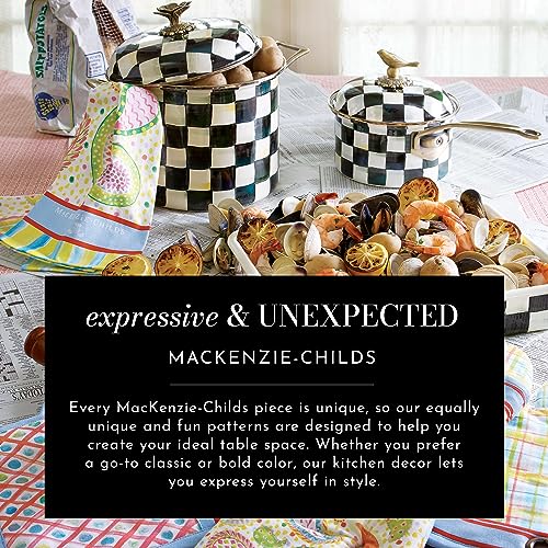 Taza MacKenzie-Childs decorativa de cerámica con asa miniatura 3