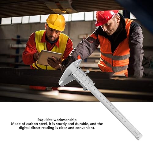 Miniatura 3 de Calibrador de 0.001 in 0.000-5.906 in, herramienta de medición Vernier, acero al carbono para el hogar