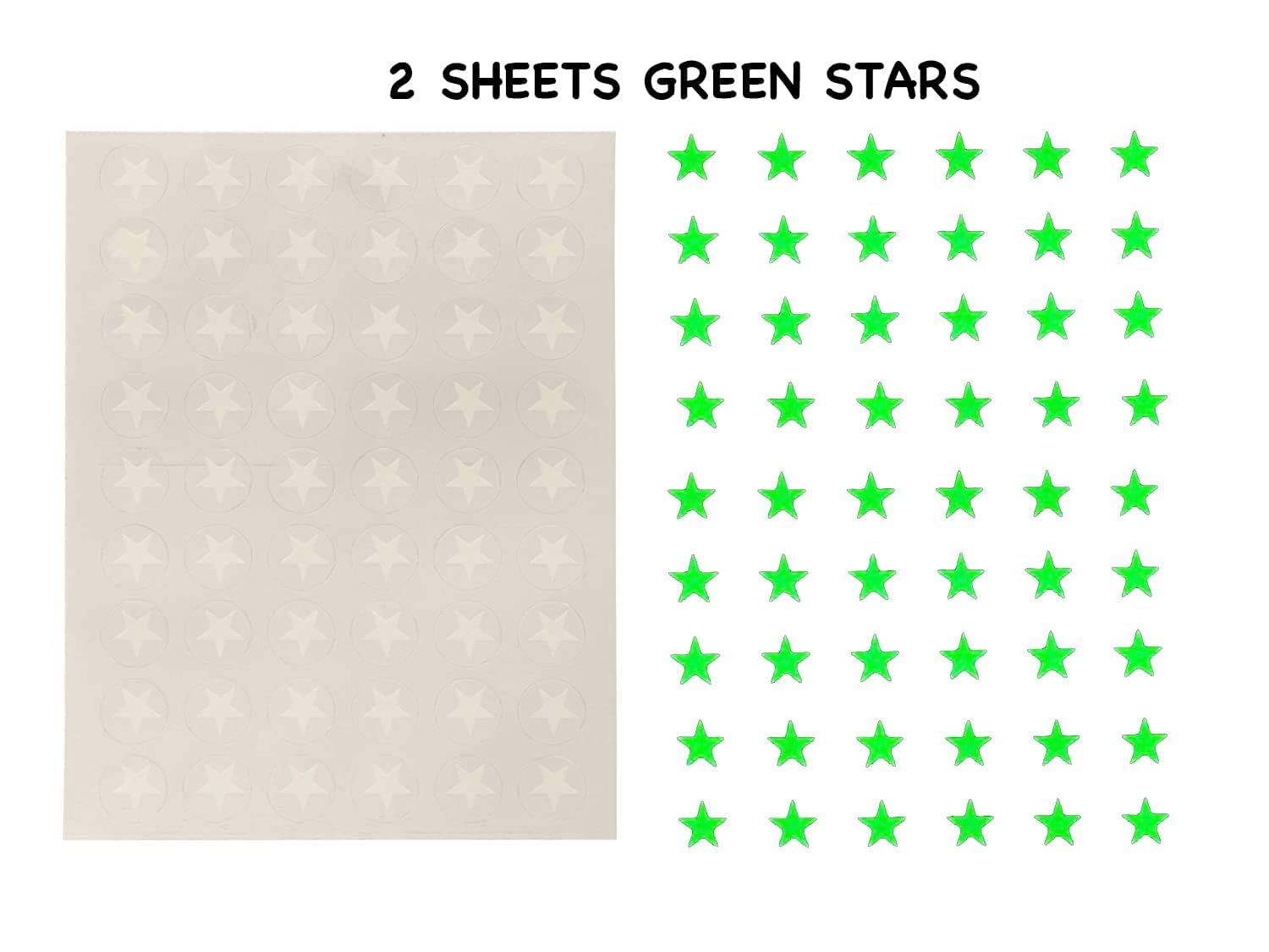 KOLOSSALZ own The Excellence Galaxy Glow in Dark Kids Ceiling Acrylic Reusable Self-Adhesive Sticker s || Kids B'Day Gifts || Pack of 152 Stars || Multi-Colored Earths 4