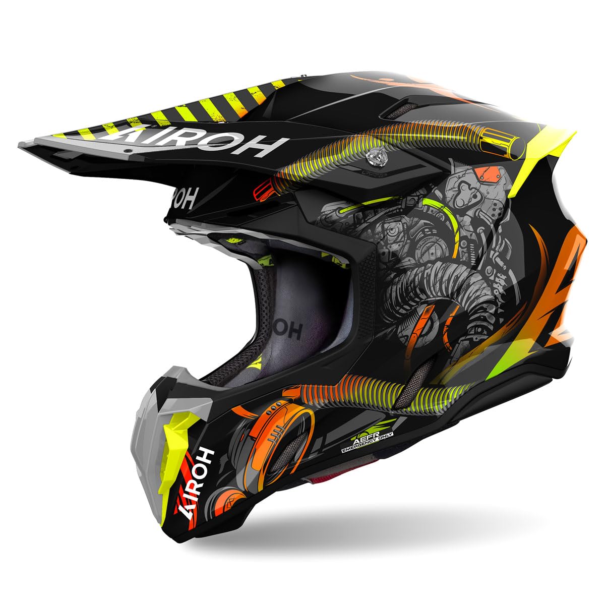 CASCO AIROH OFFROAD TWIST 3 TOXIC GLOSS M