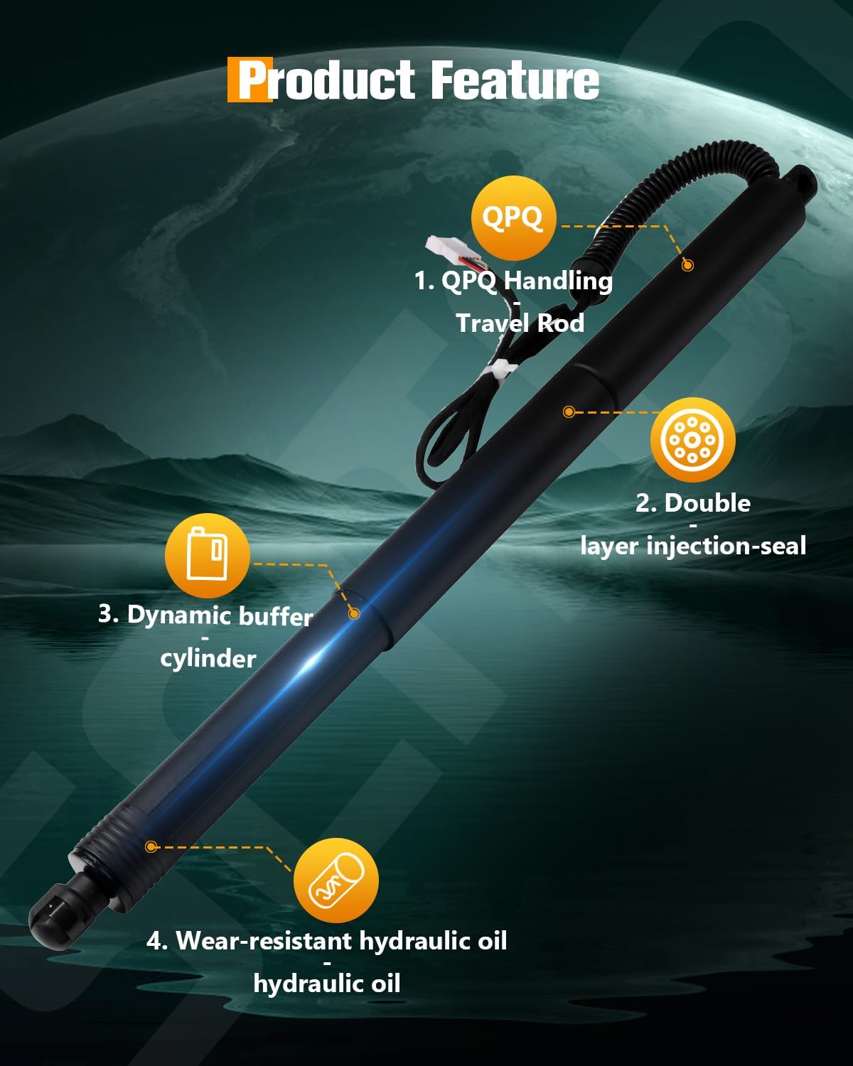 SCITOO Power Operated Lift Support Strut Fit For BMW X3 2.0L 2013-2017,For BMW X3 3.0L 2010-2017 Rear Liftgate Tailgate