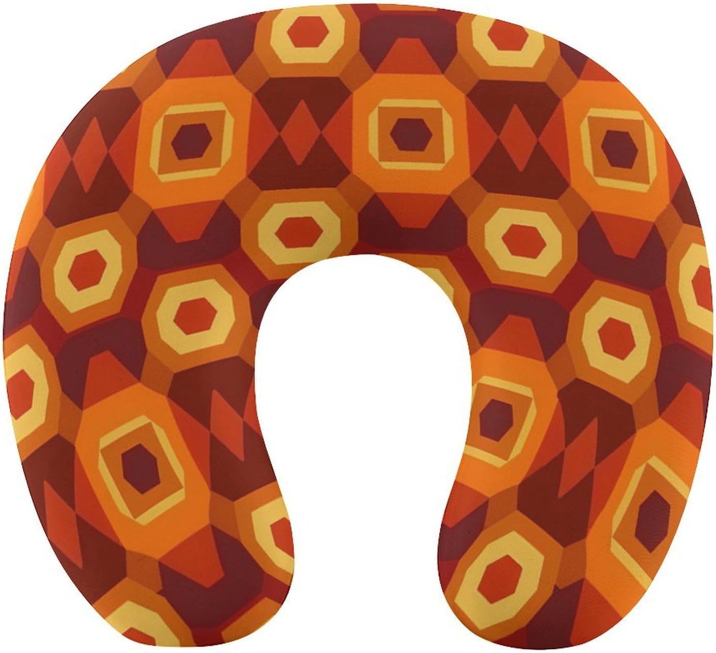 Shining Carpet Pattern Travel Pillow U Shape Neck Pillow Washable Pillowcase for Sleeping Chair