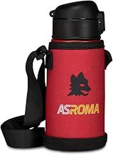 Seven AS Roma Water Bottle, Red, with Shoulder Bottle, Temperature Maintenance: Hot 12h/Cold 24h, for Children and Teenagers, Football, Official Product, Gift Idea