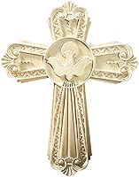 Vista 1 de Religious Gifts Cruz de pared de paloma sagrada de resina de 7 1/2 pulgadas con caja de presentación y certificado