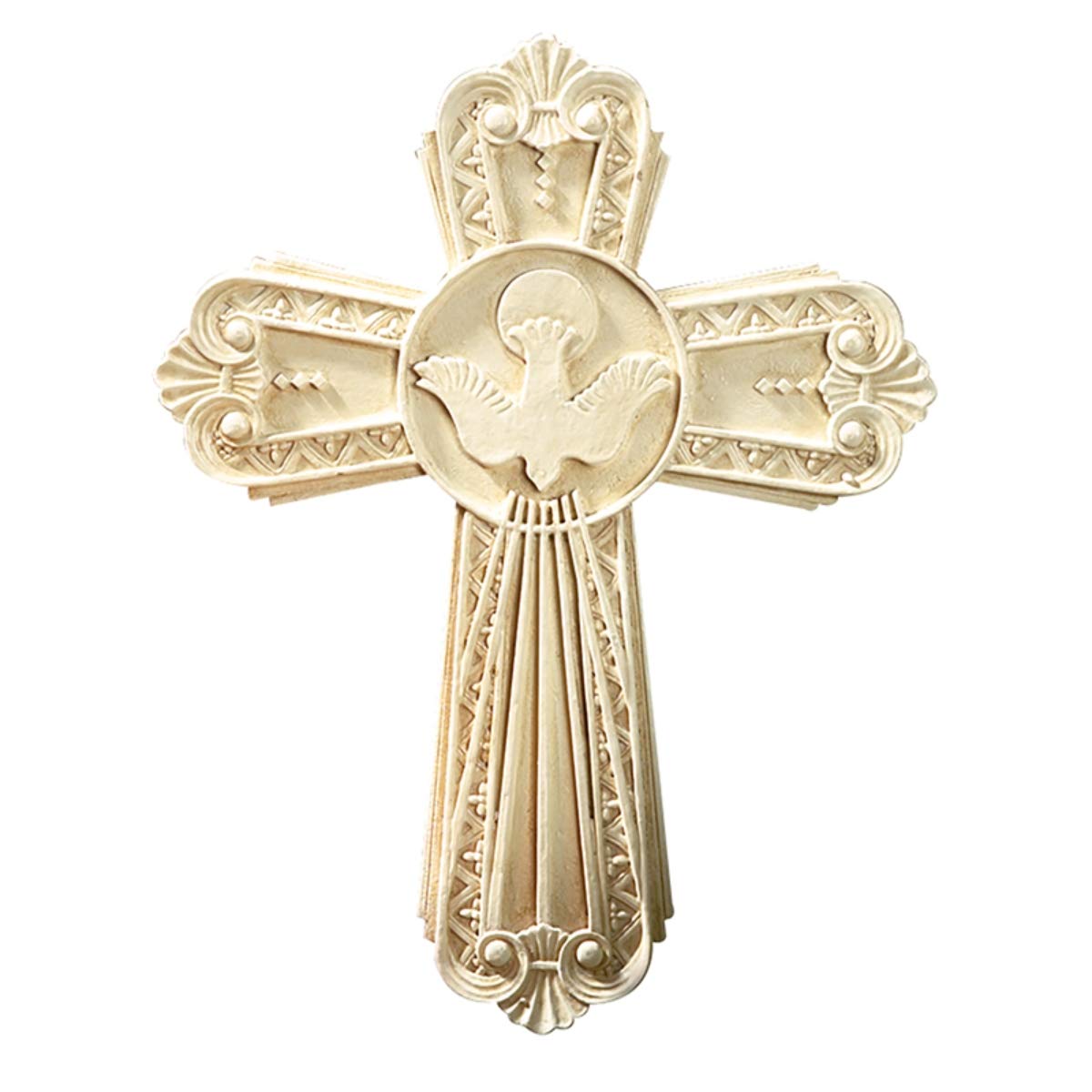 Cruz de confirmación de pared con paloma del Espíritu Santo de 7,5 pulgadas