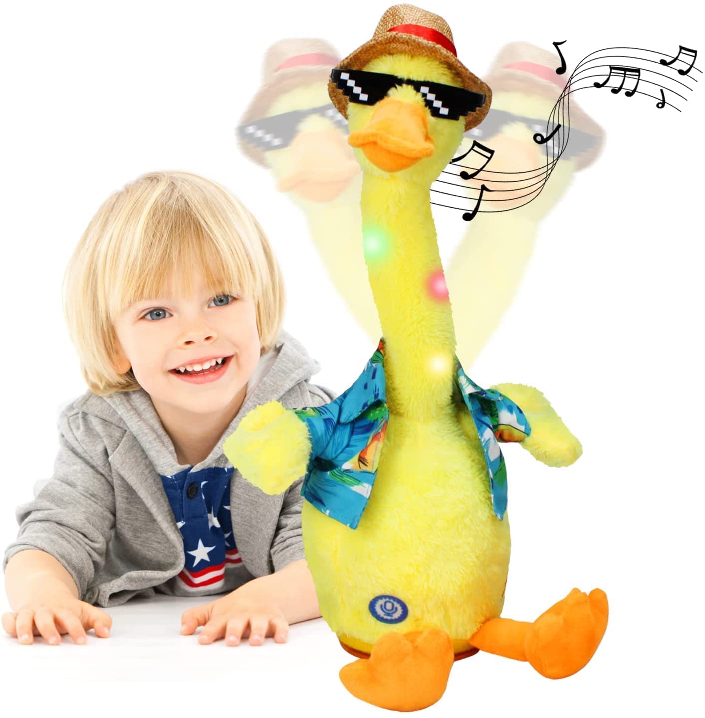 E-ROYAL SHOP Dancing Hindi Songs Singing Imitating Duck Toy for Girl and Boy Repeating What You Say Toddlers Infant Music Funny Clothes Dance Duck Toys for Babies (B0B6FXJS31) Amazon Price History, Amazon Price Tracker