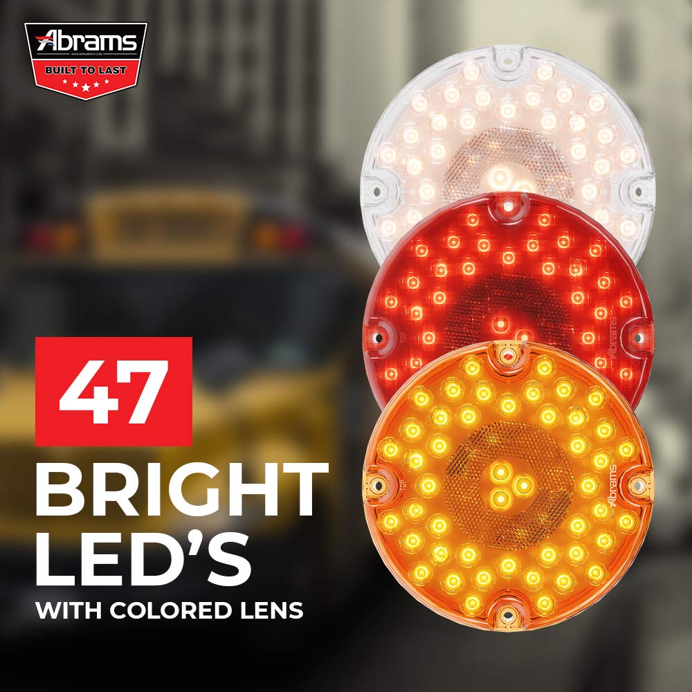 Weldon 7quot Led Park Turn Light Wreflex Amber Lighting Exterior C2