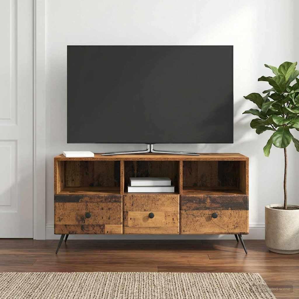 Szafka pod telewizor z drewna, 102 x 34,5 x 50 cm, drewno