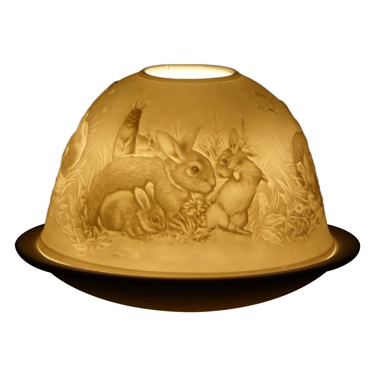Light Glow Dome Tealight Holder, Rabbit