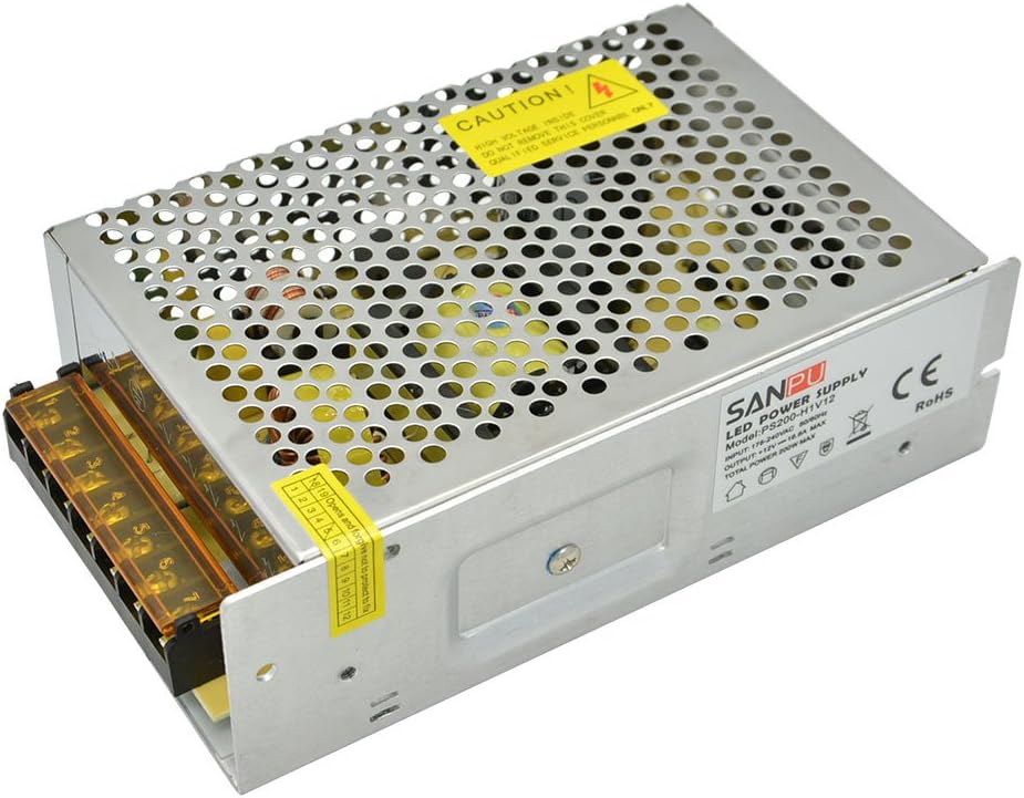 EMC EMI EMS 200W Switching Power Supply Source 12VDC 16A Transformer Converter 220V 12V Powerful LED Driver 12Volt Indoor (SANPU PS200-H1V12 EMC)