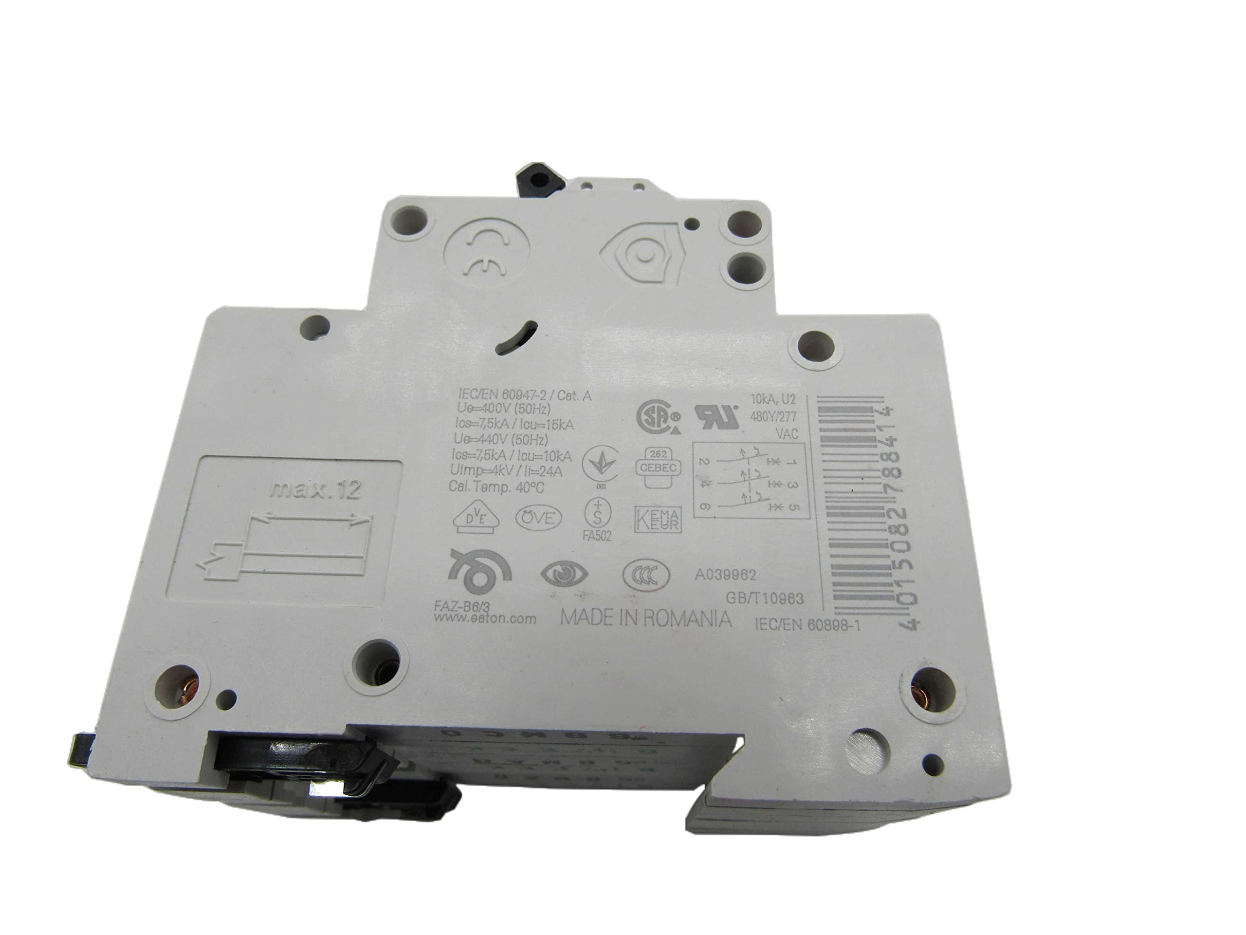 Eaton / Cutler Hammer FAZ-B6/3 Miniature Circuit Breaker 6