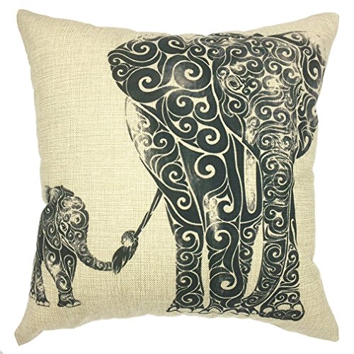 Onker Cotton Linen Square Decorative Throw Pillow Case Cushion Cover 18