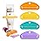 LOVEINUSA Toothpaste Tube Squeezer Dispenser, 4PCS Hanging Tooth Paste Clips Roller Squeezer Holder for Saving Toothpaste Facial Cleanser Creams Paint, Assorted Colors