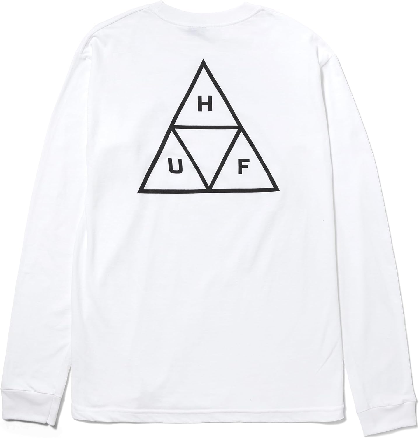HUF Set Triple Triangle Long Sleeve T-Shirt - 100% Pre-Shrunk Cotton T-Shirt